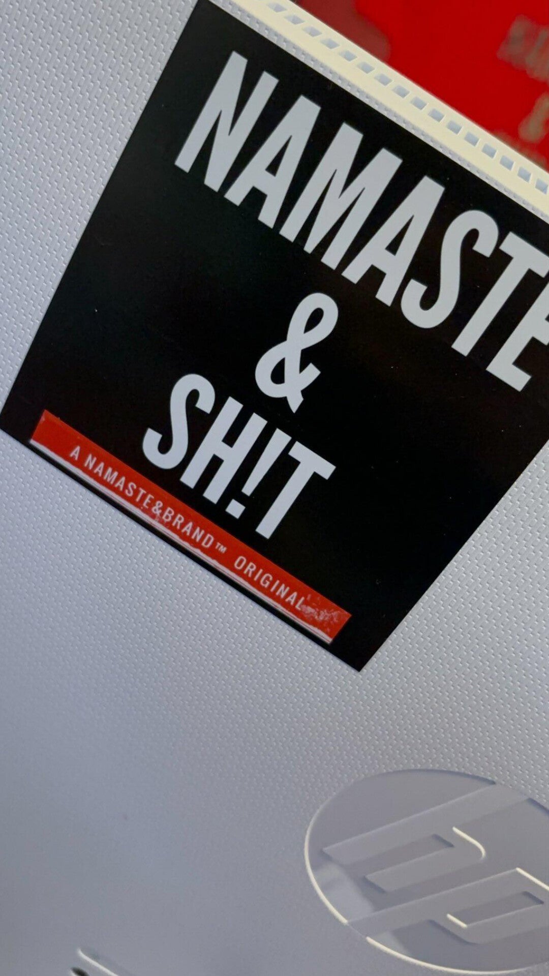 Original Namaste & Sh!t Logo Sticker