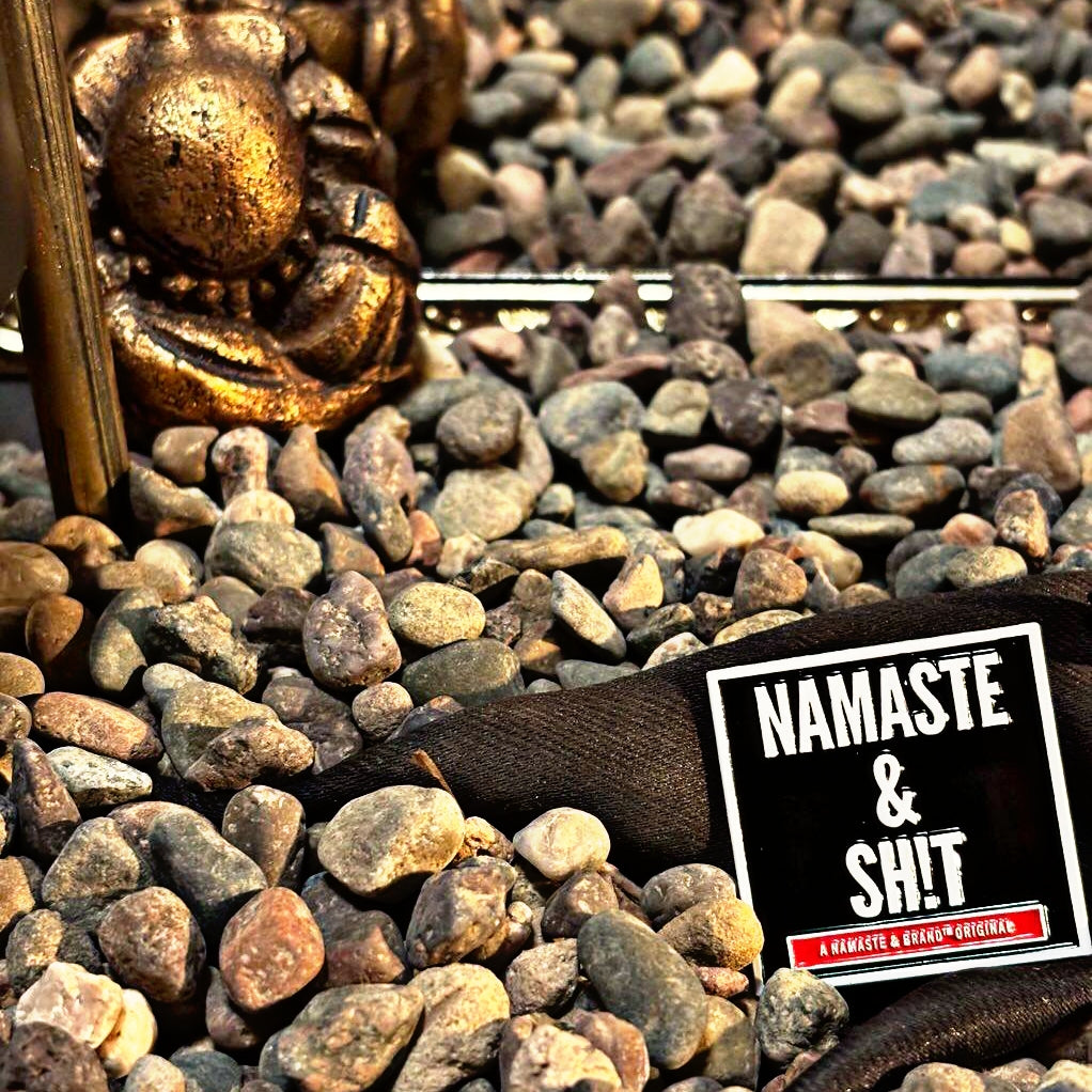 Original Namaste & Sh!t Logo Blk/WHT/RED enamel lapel pin